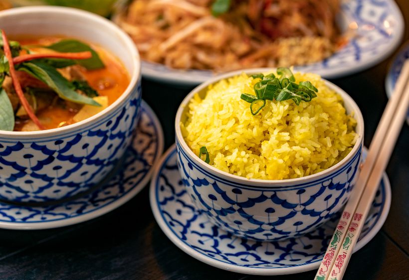 rice and thai dishes